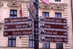 Czech info signs for tourists